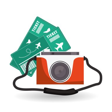 Düz illüstrasyon seyahat tasarım