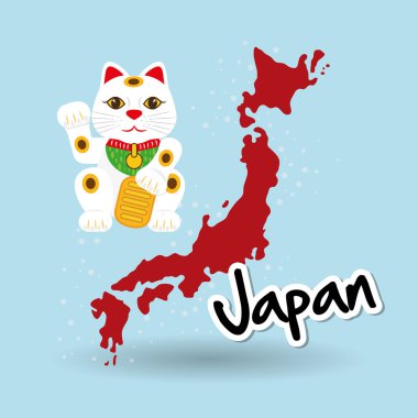 Japonya tasarım düz çizimi