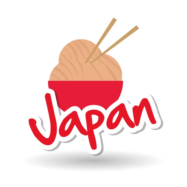 Ilustración plana del diseño japonés — Vector de stock