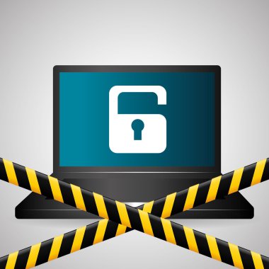 Güvenlik sistemi tasarımı, uyarı ve teknoloji kavramı