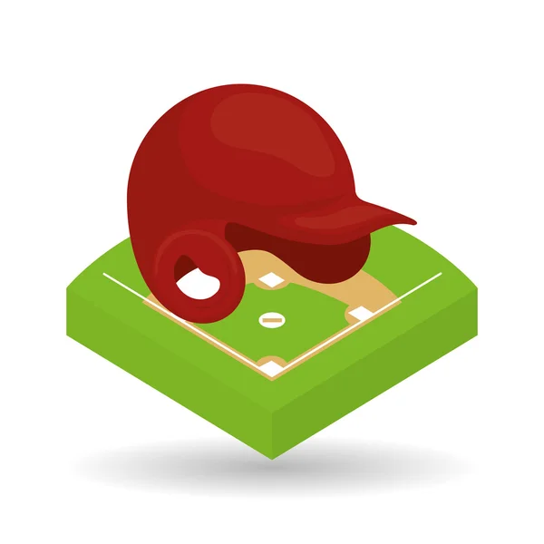Design de beisebol, esporte e suprimentos ilustração — Vetor de Stock