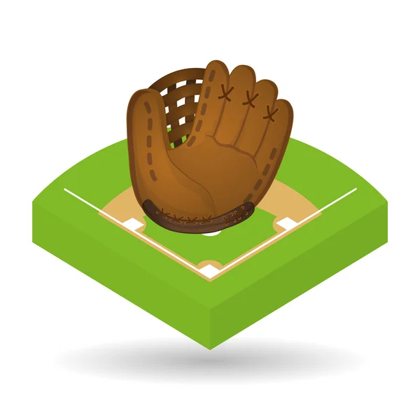 Baseball design, sport och förnödenheter illustration — Stock vektor