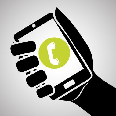 Smartphone tasarım, iletişim ve teknoloji kavramı, düzenlenebilir vektör