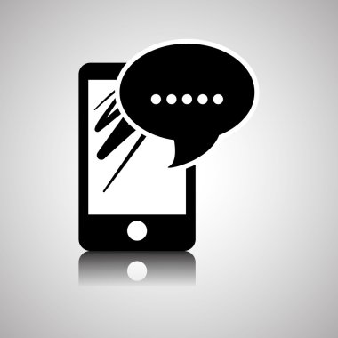 Smartphone tasarım, iletişim ve teknoloji kavramı, düzenlenebilir vektör