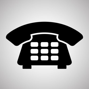 Telefon tasarım, teknoloji ve antika kavramı, düzenlenebilir vektör