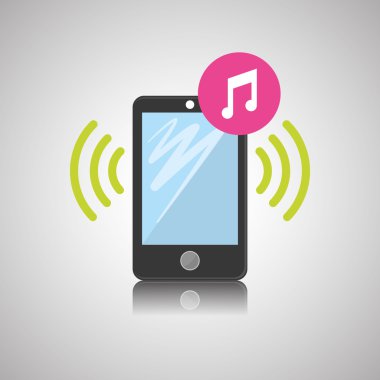 Smartphone tasarım, iletişim ve teknoloji kavramı, düzenlenebilir vektör