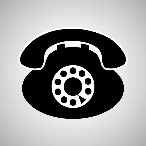 Diseño de teléfono, tecnología y concepto antiguo, vector editable — Archivo Imágenes Vectoriales