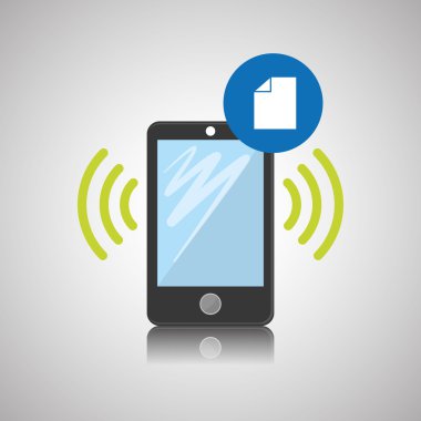 Smartphone tasarım, iletişim ve teknoloji kavramı, düzenlenebilir vektör