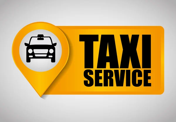 Car taxi icon. Public transport design. Taxi cab. Flat Style — Stock Vector