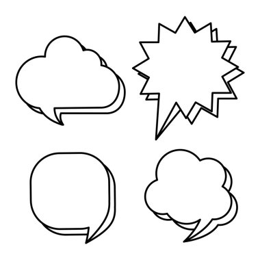 Düz illüstrasyon kabarcık tasarımı hakkında