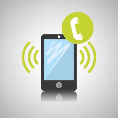 Smartphone tasarım, iletişim ve teknoloji kavramı, düzenlenebilir vektör