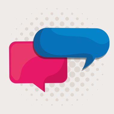 Düz illüstrasyon kabarcık tasarımı hakkında