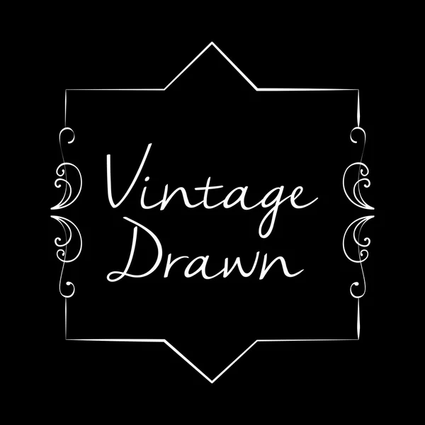 Vintage draw design. prydnad ikon. skiss koncept — Stock vektor