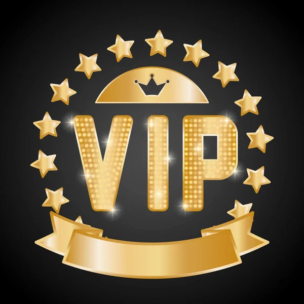 Design VIP, conceito exclusivo e premium — Vetor de Stock