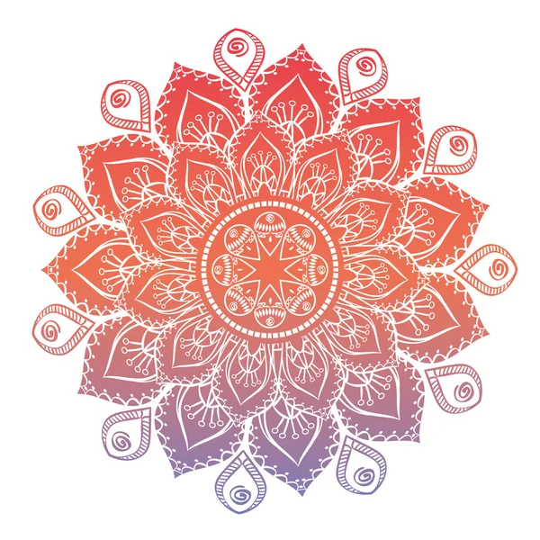 Mandala design. concept bohémique — Image vectorielle