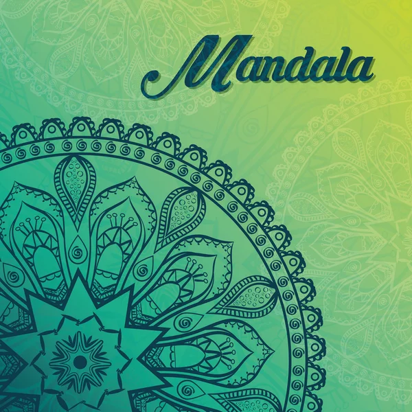 Mandala design. bohemic koncept — Stock vektor
