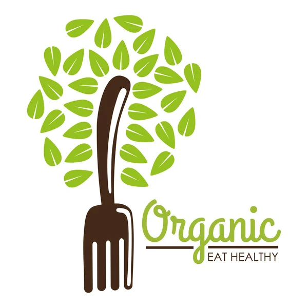 Дизайн органической пищи. естественная концепция. иллюстрация здорового питания — стоковый вектор