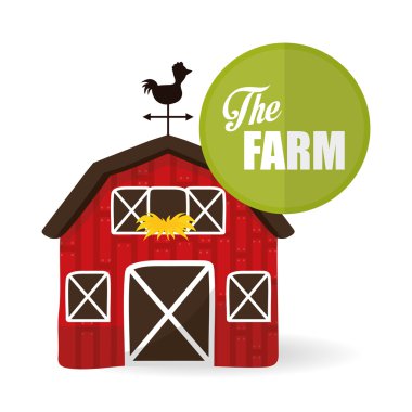 Çiftlik tasarım. hayvan simgesi. Beyaz arka plan