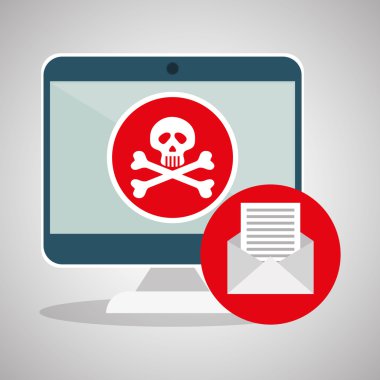 Güvenlik sistemi tasarımı. Uyarı simgesi. koruma kavramı