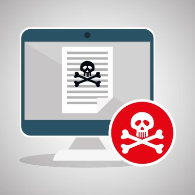 Güvenlik sistemi tasarımı. Uyarı simgesi. koruma kavramı