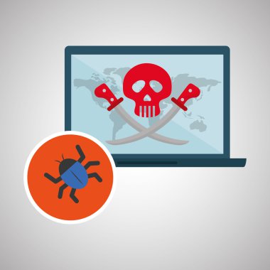 Güvenlik sistemi tasarımı. Uyarı simgesi. koruma kavramı