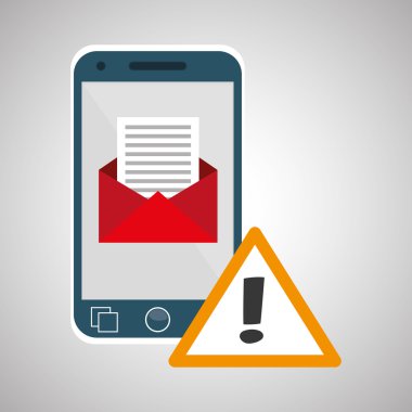 Güvenlik sistemi tasarımı. Uyarı simgesi. koruma kavramı