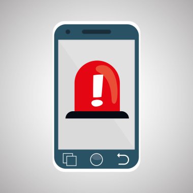 Güvenlik sistemi tasarımı. Uyarı simgesi. koruma kavramı