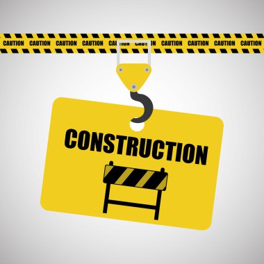 İnşaat tasarım. iş simgesi. onarım kavramı, vektör çizim