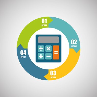 Para tasarım. Infographic simgesi. iş kavramı, vektör çizim