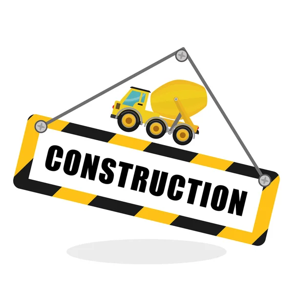 Projeto de construção. ícone de trabalho. conceito de reparação, ilustração vetorial — Vetor de Stock
