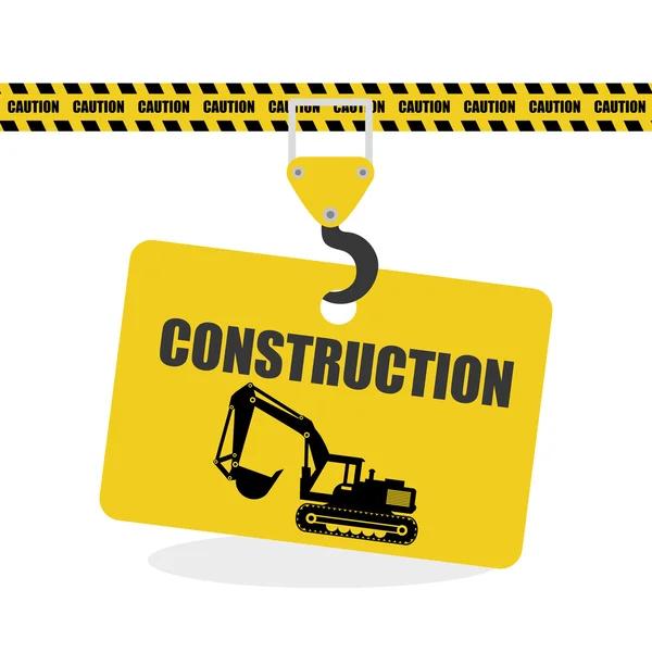 Projeto de construção. ícone de trabalho. conceito de reparação, ilustração vetorial — Vetor de Stock