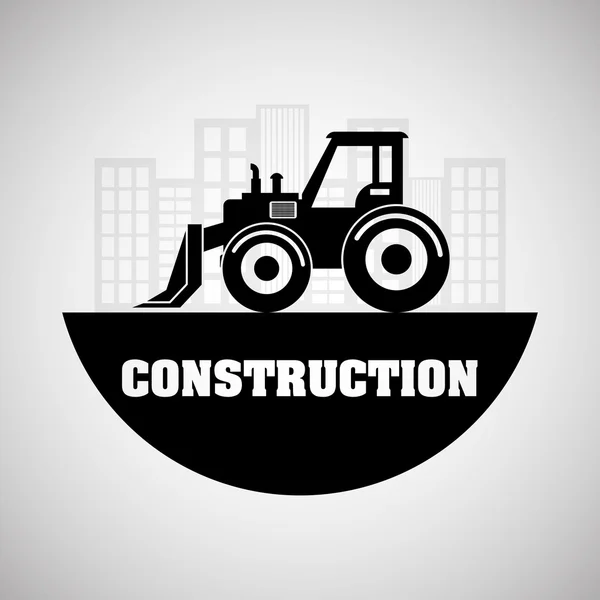 Construction design. truck icon. repair concept, vector illustration — ストックベクタ