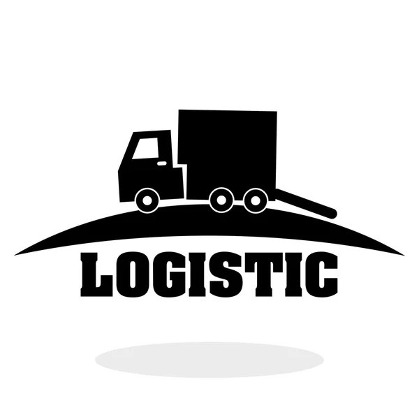 Progettazione logistica. Concezione spedizione e consegna — Vettoriale Stock