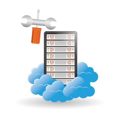 Veri Merkezi. bulut bilgisayar. teknoloji kavramı