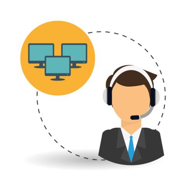 Teknik Servis. Arama Merkezi simgesi. Destek kavramı