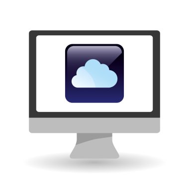 Teknoloji tasarım. sosyal medya simge. bilgisayar kavramı