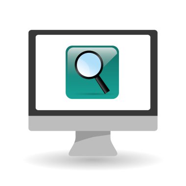 Teknoloji tasarım. sosyal medya simge. bilgisayar kavramı