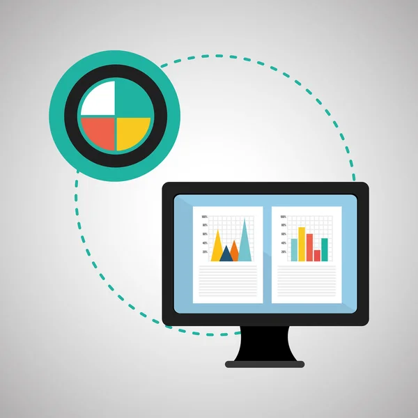 Progettazione infografica. icona dei dati. concetto di business. , illustrazione vettoriale — Vettoriale Stock