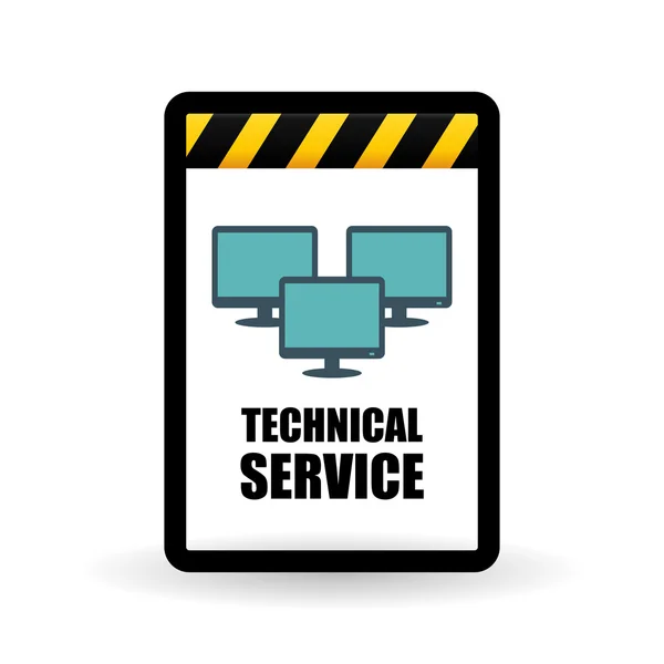 Technical service. call center icon. support concept — Stock Vector