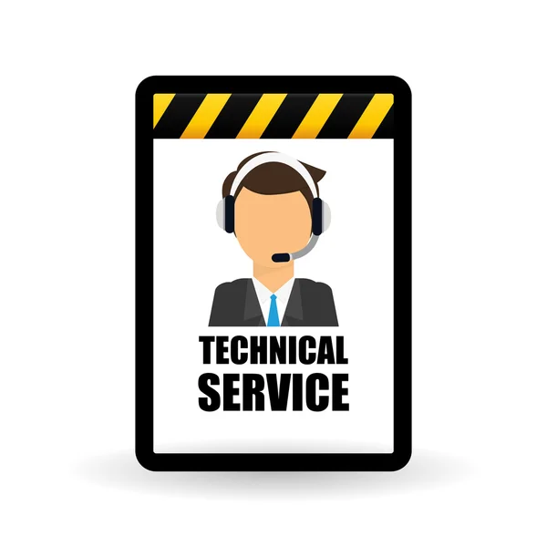 Technical service. call center icon. support concept — Stock Vector