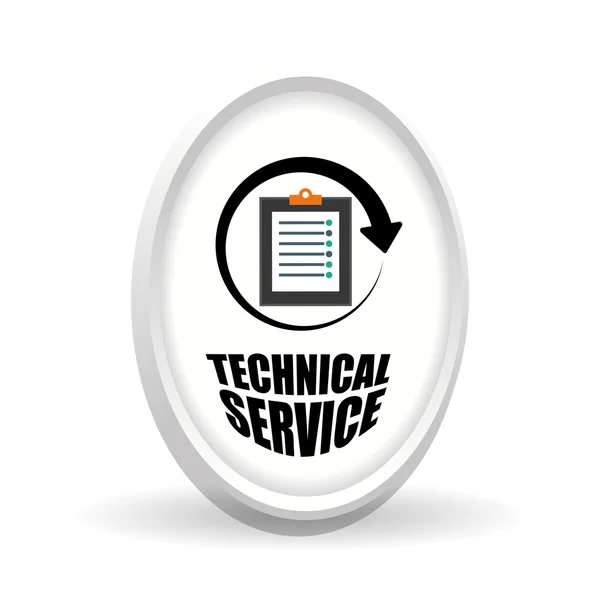 Servicio técnico. icono del centro de llamadas. concepto de apoyo — Vector de stock