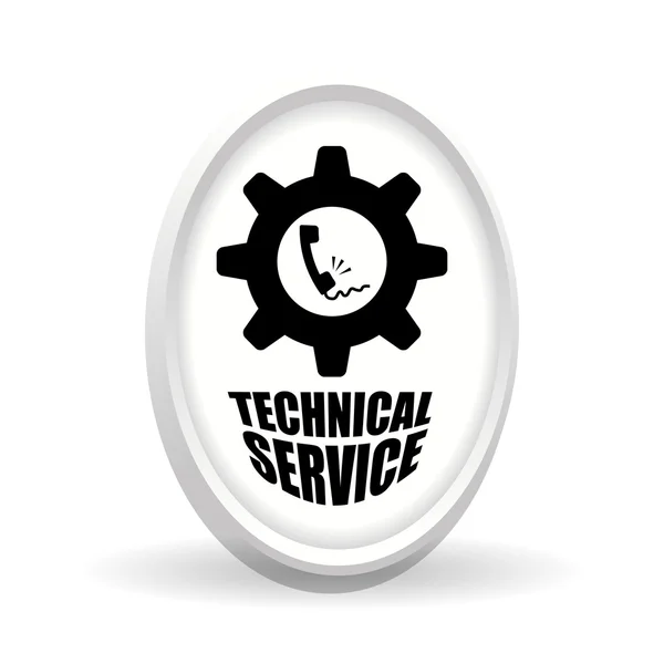 Technical service. call center icon. support concept — Stock Vector