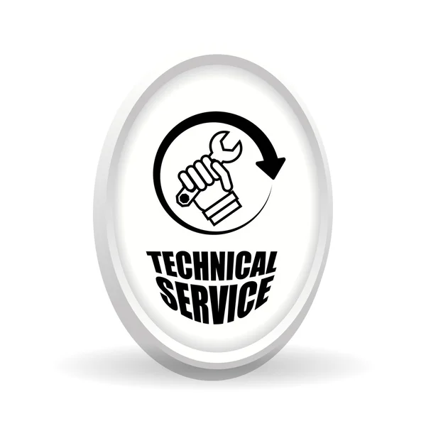 Serviço técnico. ícone do call center. conceito de apoio —  Vetores de Stock