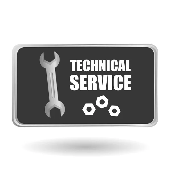 Service technique. icône du centre d'appels. concept de soutien — Image vectorielle