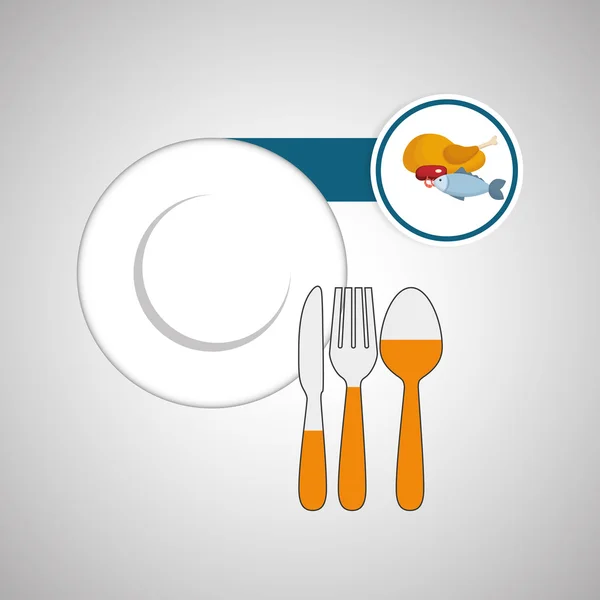 Diseño de alimentos saludables. icono de la infografía. concepto de menú — Vector de stock