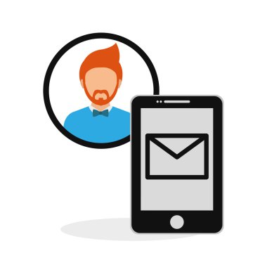 Sosyal medya. multimedya simgesi. online kavram, vektör illüstrasyon