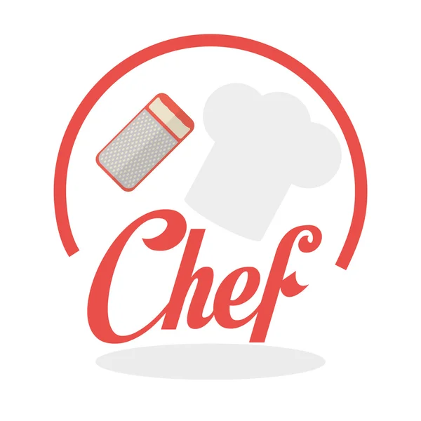 Diseño del chef, icono de suministros. concepto de restaurante, ilustración vectorial — Archivo Imágenes Vectoriales