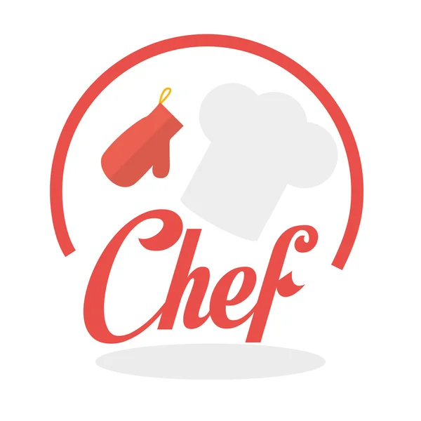 Design dello chef, icona delle forniture. concetto di ristorante, illustrazione vettoriale — Vettoriale Stock