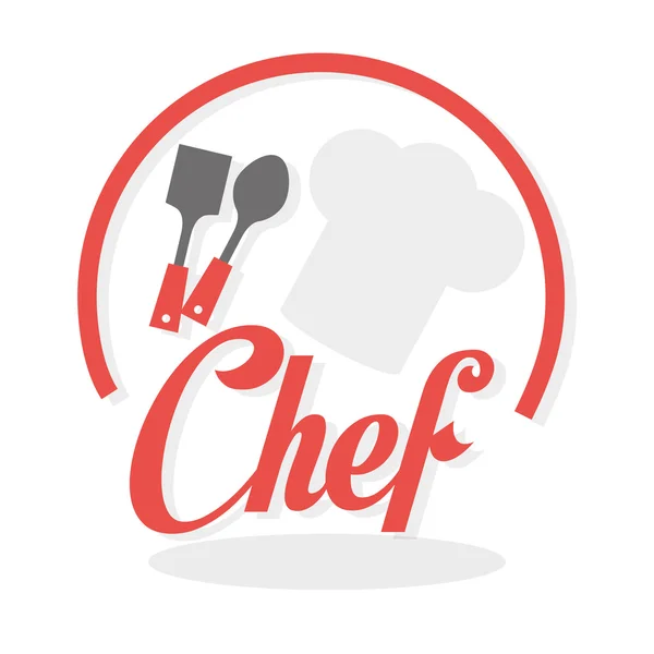 Chef design,  supplies icon. restaurant concept, vector illustration — Stock Vector
