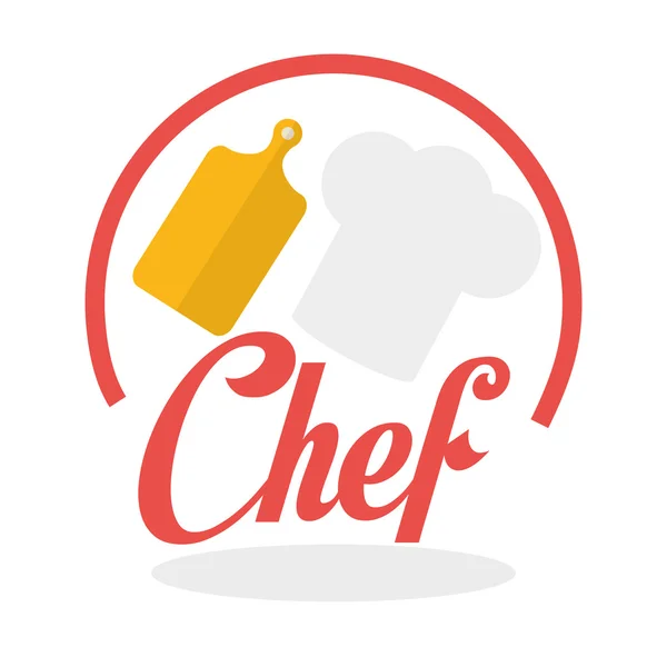 Diseño del chef, icono de suministros. concepto de restaurante, ilustración vectorial — Vector de stock